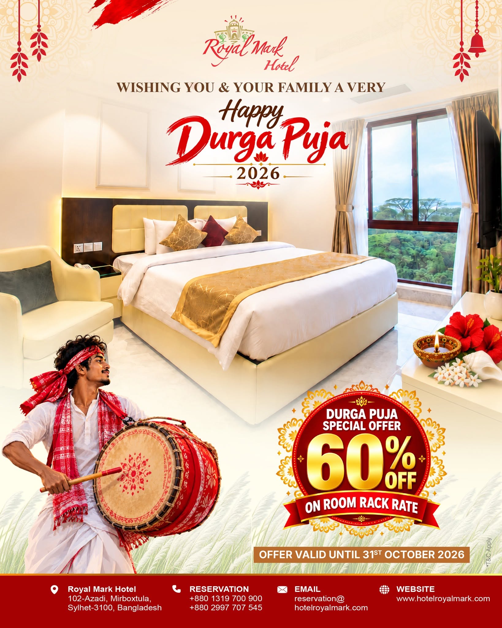 Enjoy more luxury and spend less at Royal Mark Hotel, Sylhet!